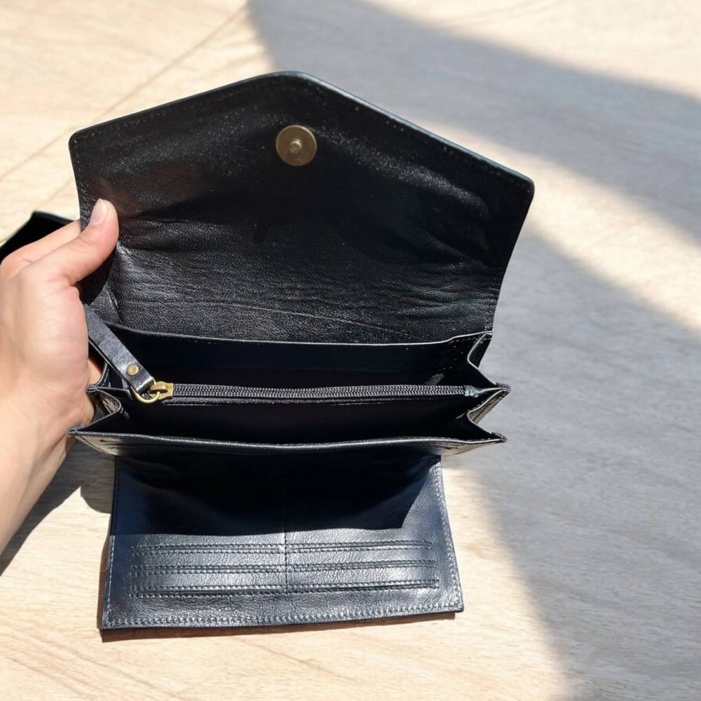 Lucky Tooled Brand Red and Tan Hair on Hide Wallet- FREE custom branding! - Picture 3 of 5